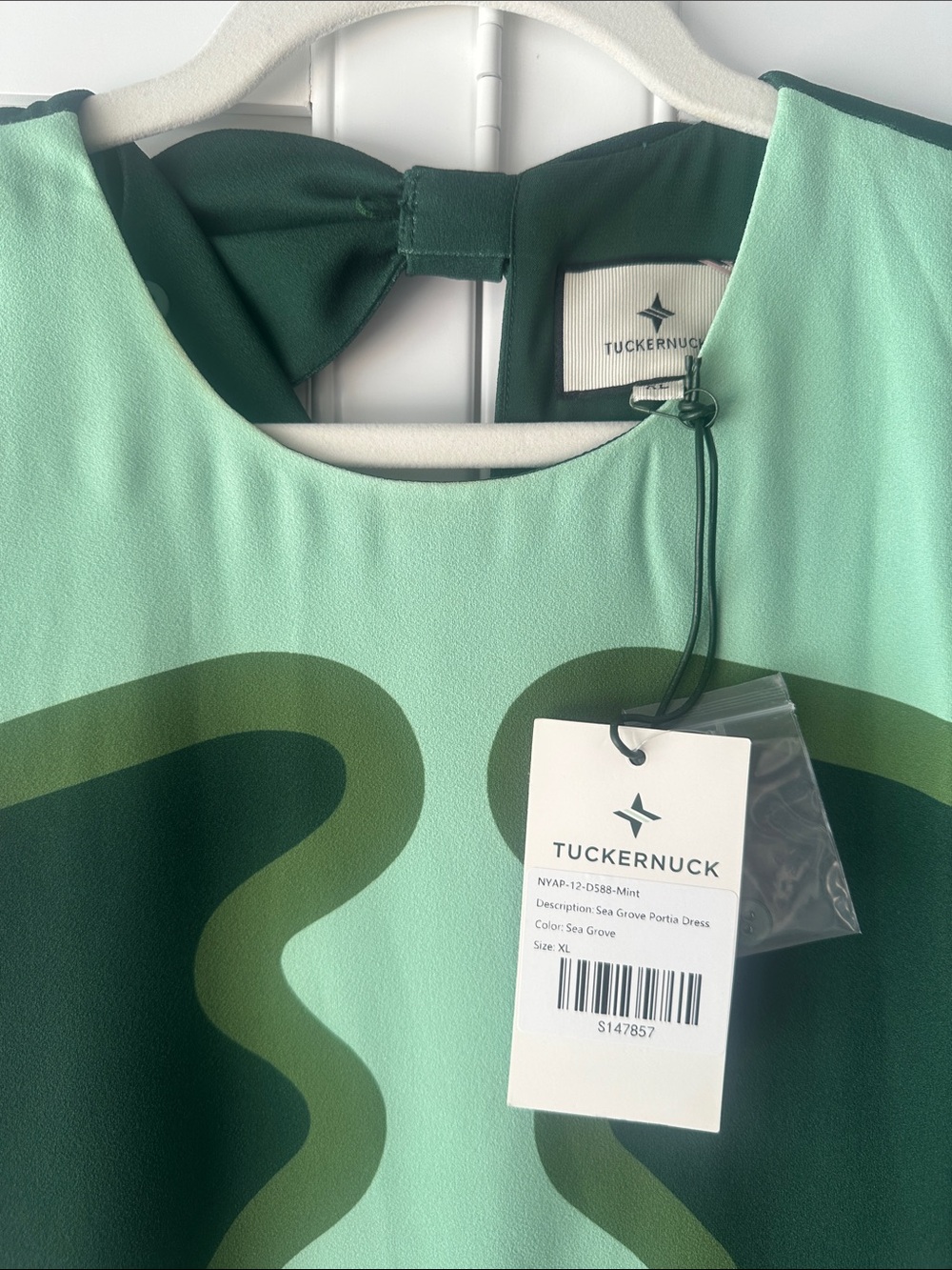NWT Tuckernuck Portia maxi dress in sea mint size XL - Picture 2 of 4